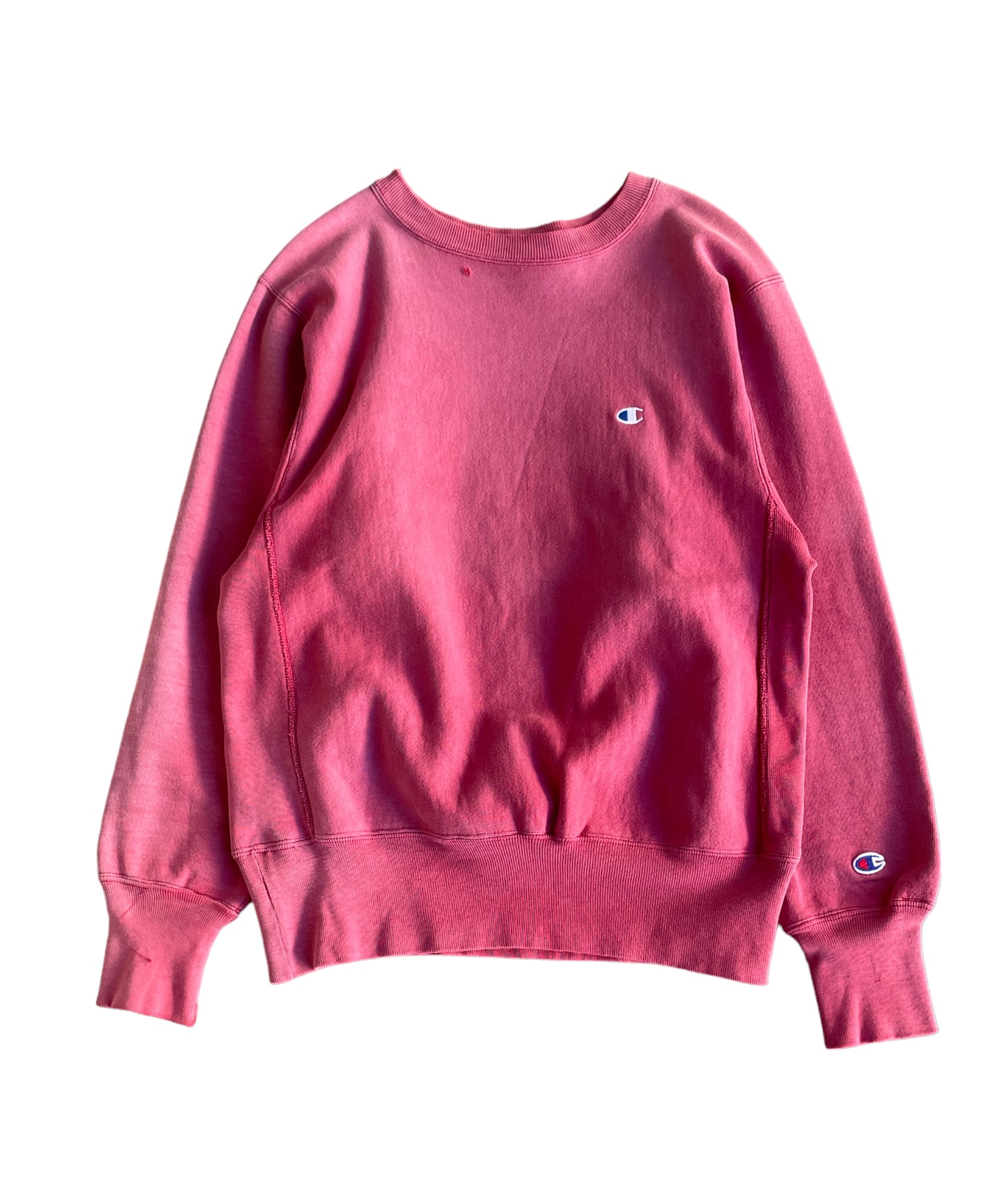 Vintage 90s M Champion reverse weave sweatshirt -fade pink