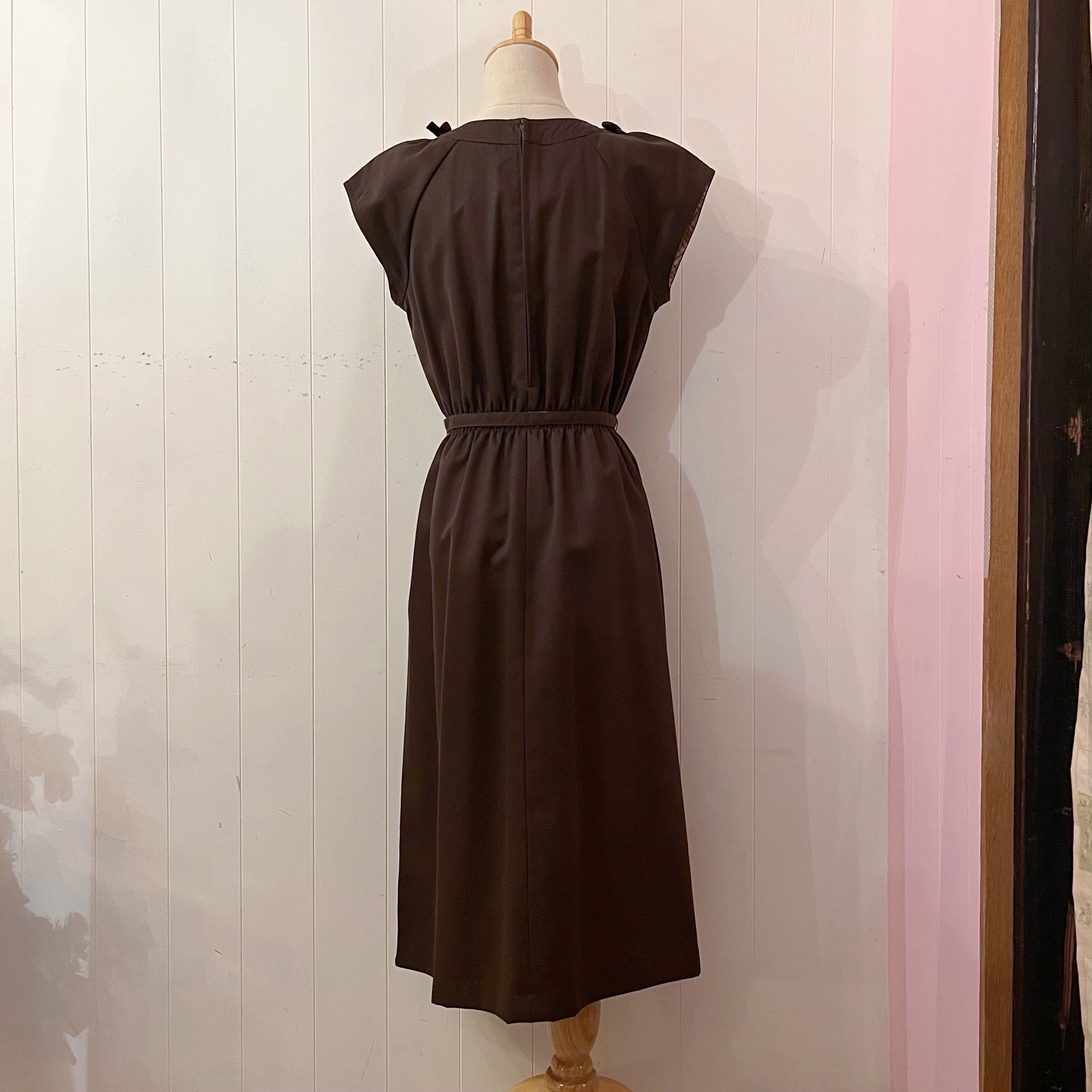 orange check ribbon jumper skirt