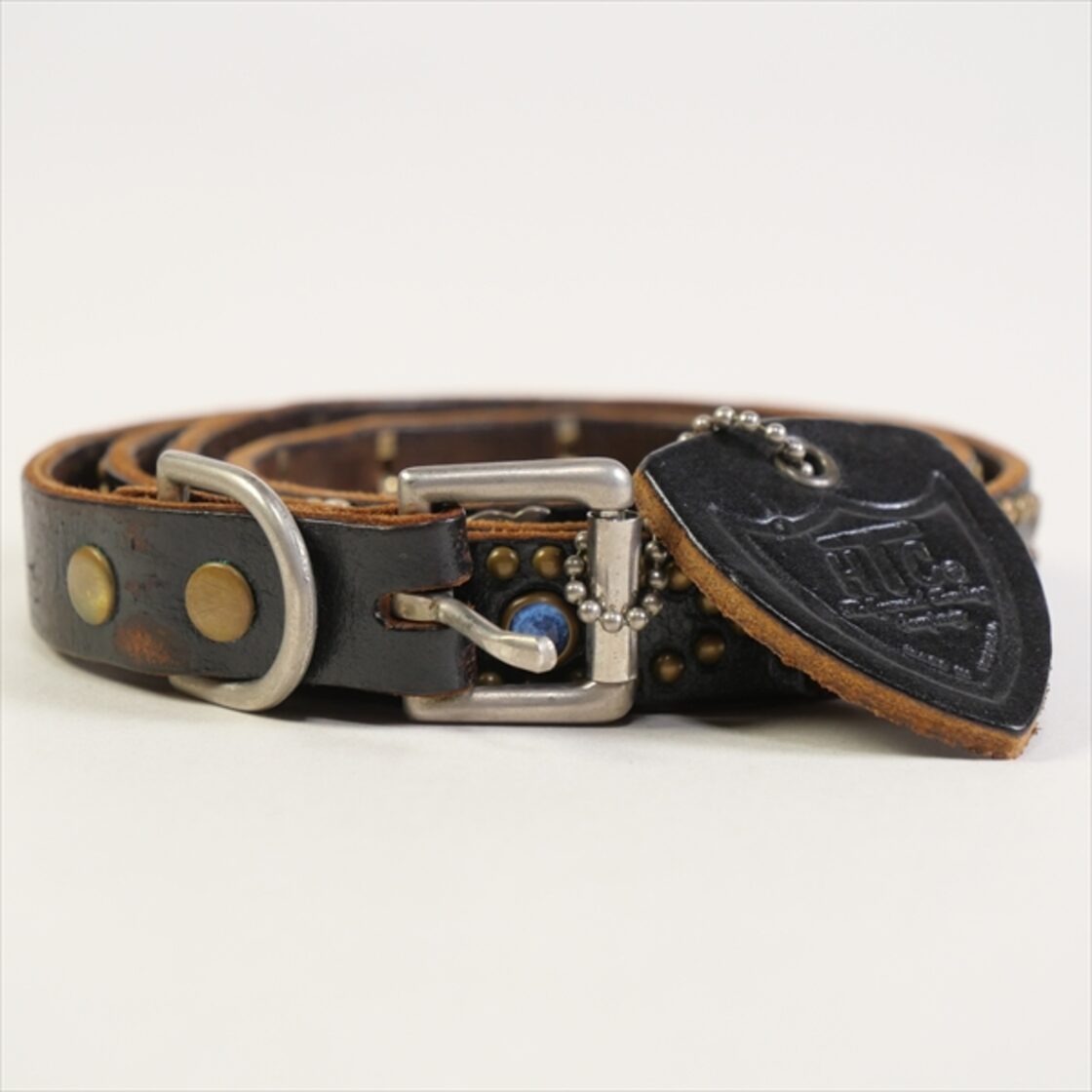 Size【M】 TENDERLOIN テンダーロイン T-STUD BELT ナローベルト 黒 