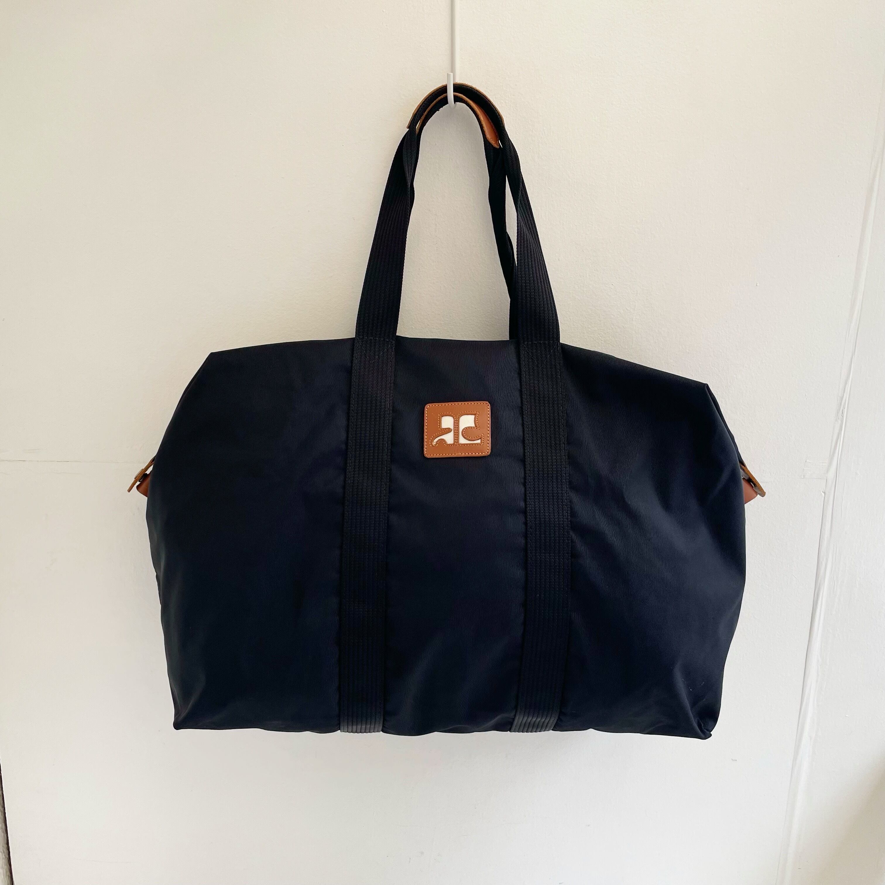 courreges 沈着 トートバッグ 大容量 無地 南京錠