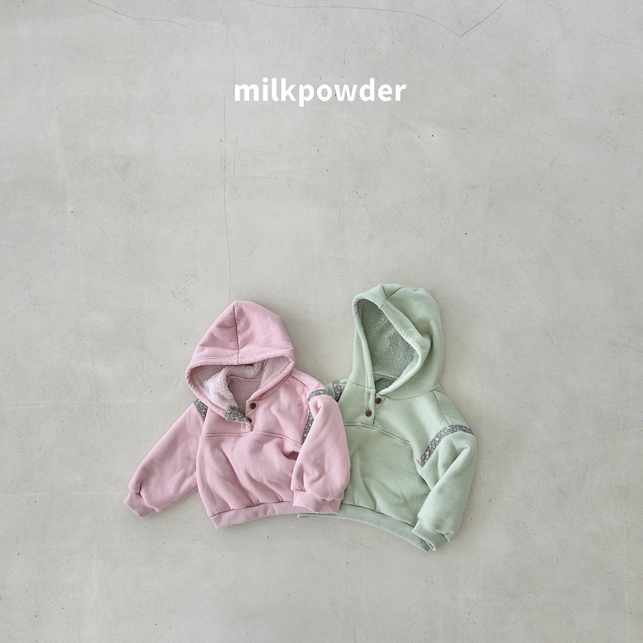 ミルクパウダー / milkpowder / メロナフードT / 韓国子供服 / キッズ / 26winter〖取寄〗*XS~JS*
