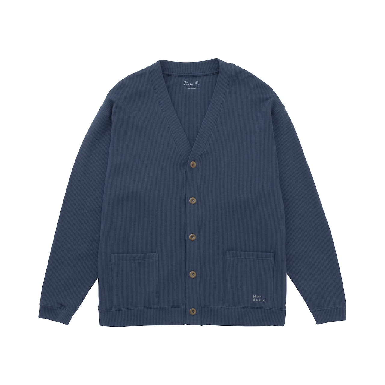 Nercocia. ハトムギ練り込みエイトロックスムース カーディガン