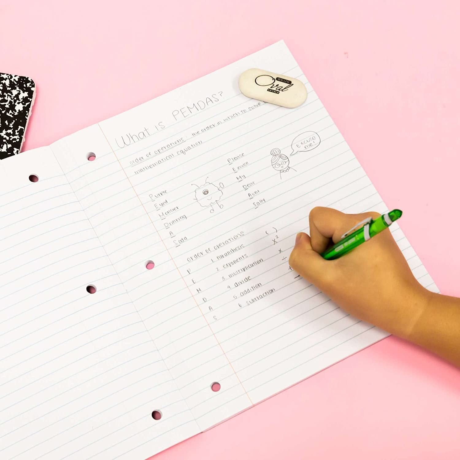 6冊セット】 輸入ノート BAZIC アメリカで定番のノートブック カラー