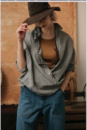 【ご予約】フレンチリネンシャツ 8623205 【LeMelange】