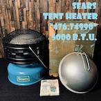 シアーズ テント ヒーター キャタリティック 1967年8月製造 476.74990 美品 TENT HEATER ビンテージ SEARS ブルー ブラック 5,000BTU 大熱量 純正箱 取扱説明書付