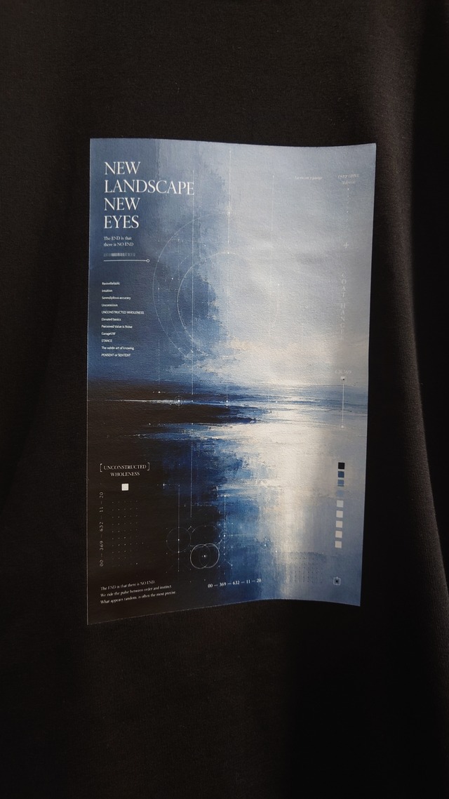 GarageUW NEW LAND SCAPE BLACK SEA TEE