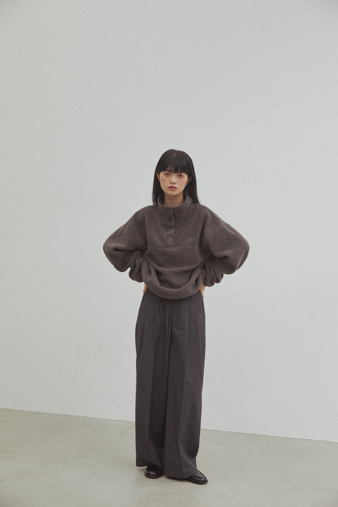 DU250729 Layered Waist Tuck Pants 【T sizeあり】【set up可】【残り僅か】