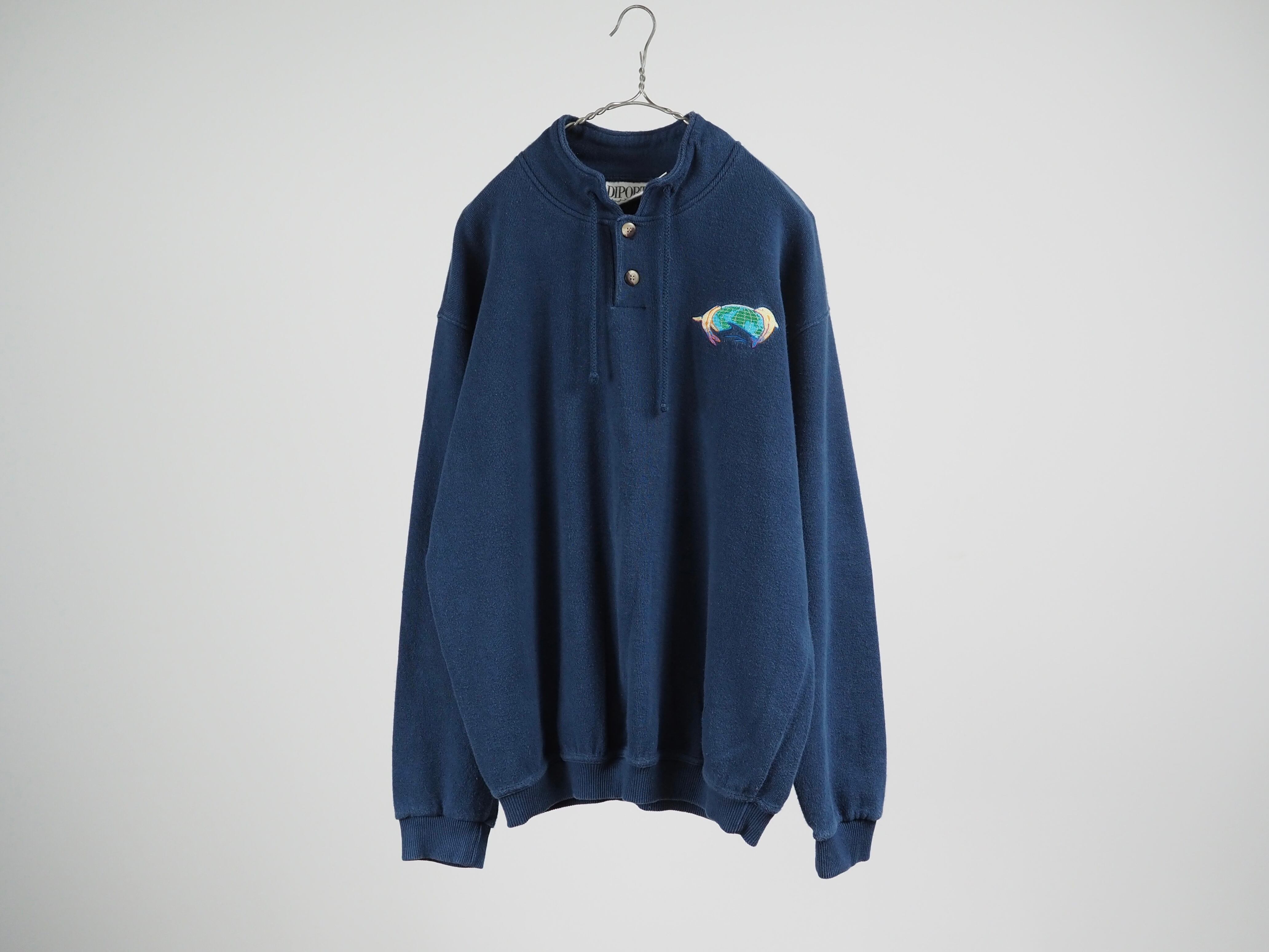 DIPORT USA embroidered pullover sweatshirt L