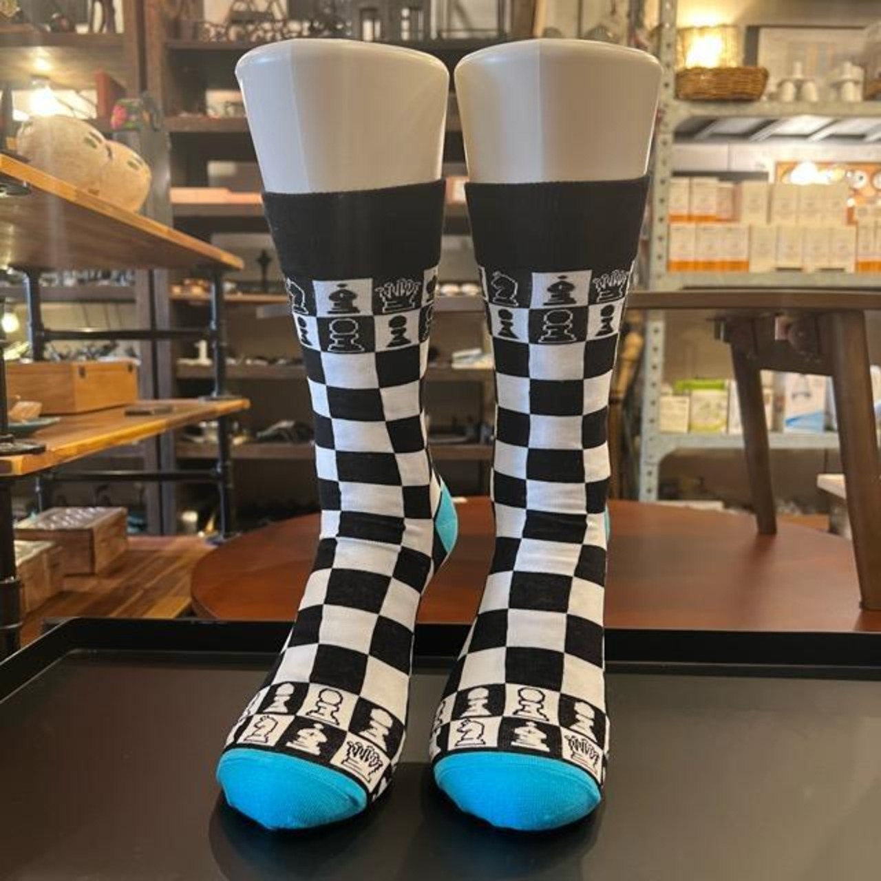TOPANGA SOCKS Men's　Chess　靴下　メンズソックス　チェス　足元ファッション　プチギフト