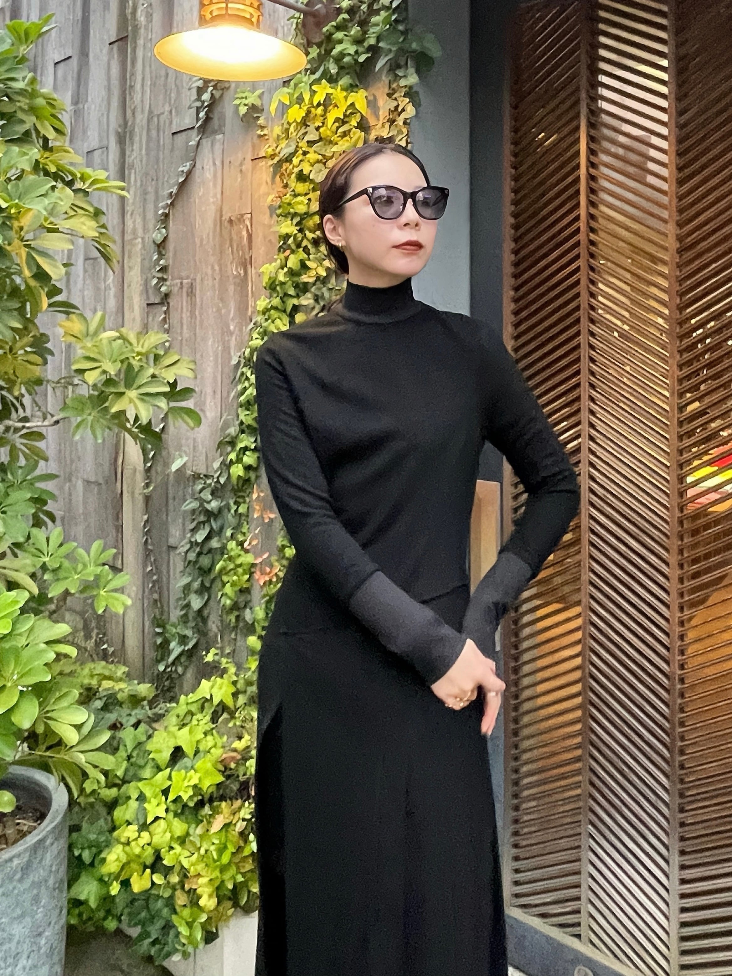 23AW】EBONY エボニー / Wool Wrap dress- 