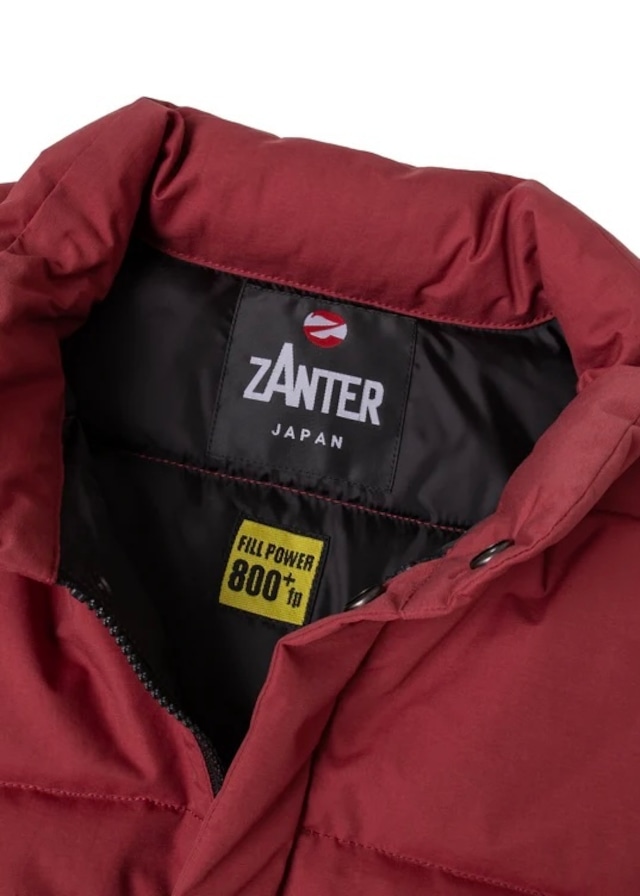 ZANTER 6712 DOWN VEST "DELFY" Fabric Made in Japan Down 90/10 ザンター ダウンベスト デルフィ