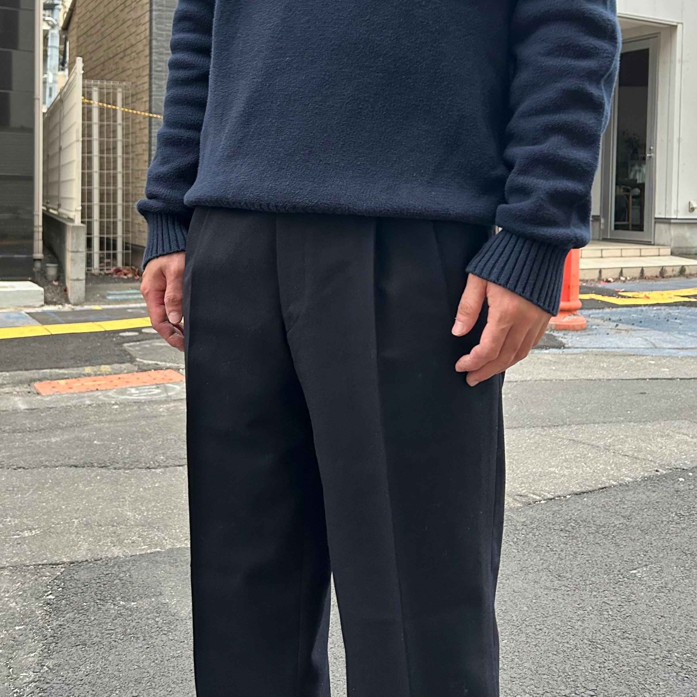 Old Yves Saint Laurent 2Tuck Wool Slacks / イヴサンローラン