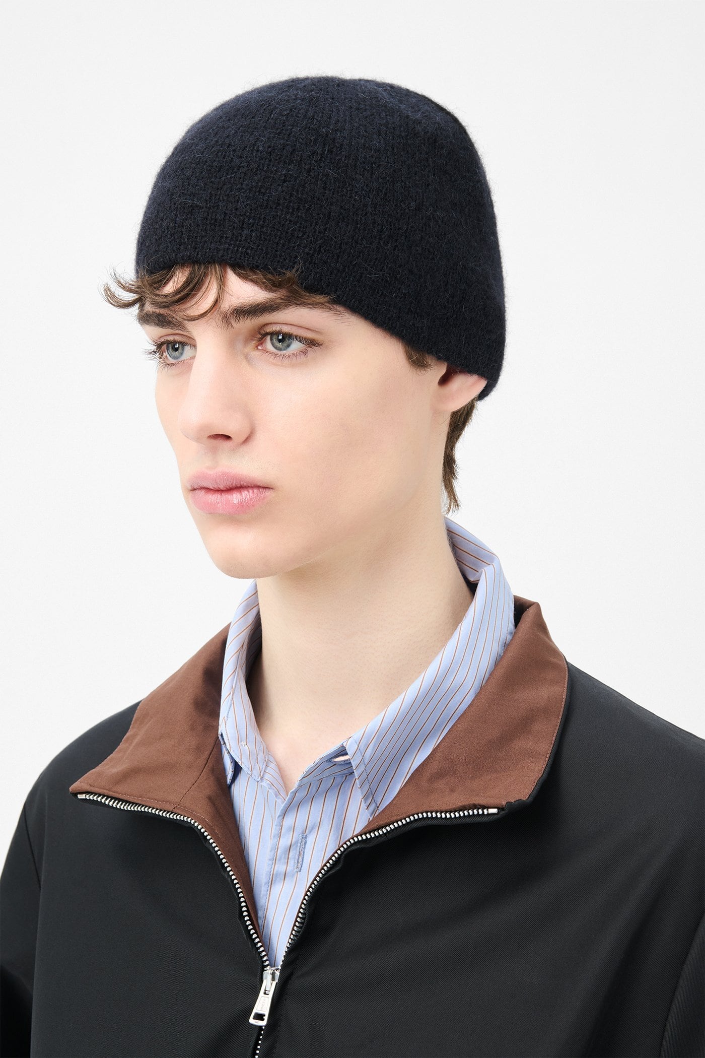 OUR LEGACY BEANIE Black Fuzzy Alpaca A4258BBF | BEST PACKING STORE