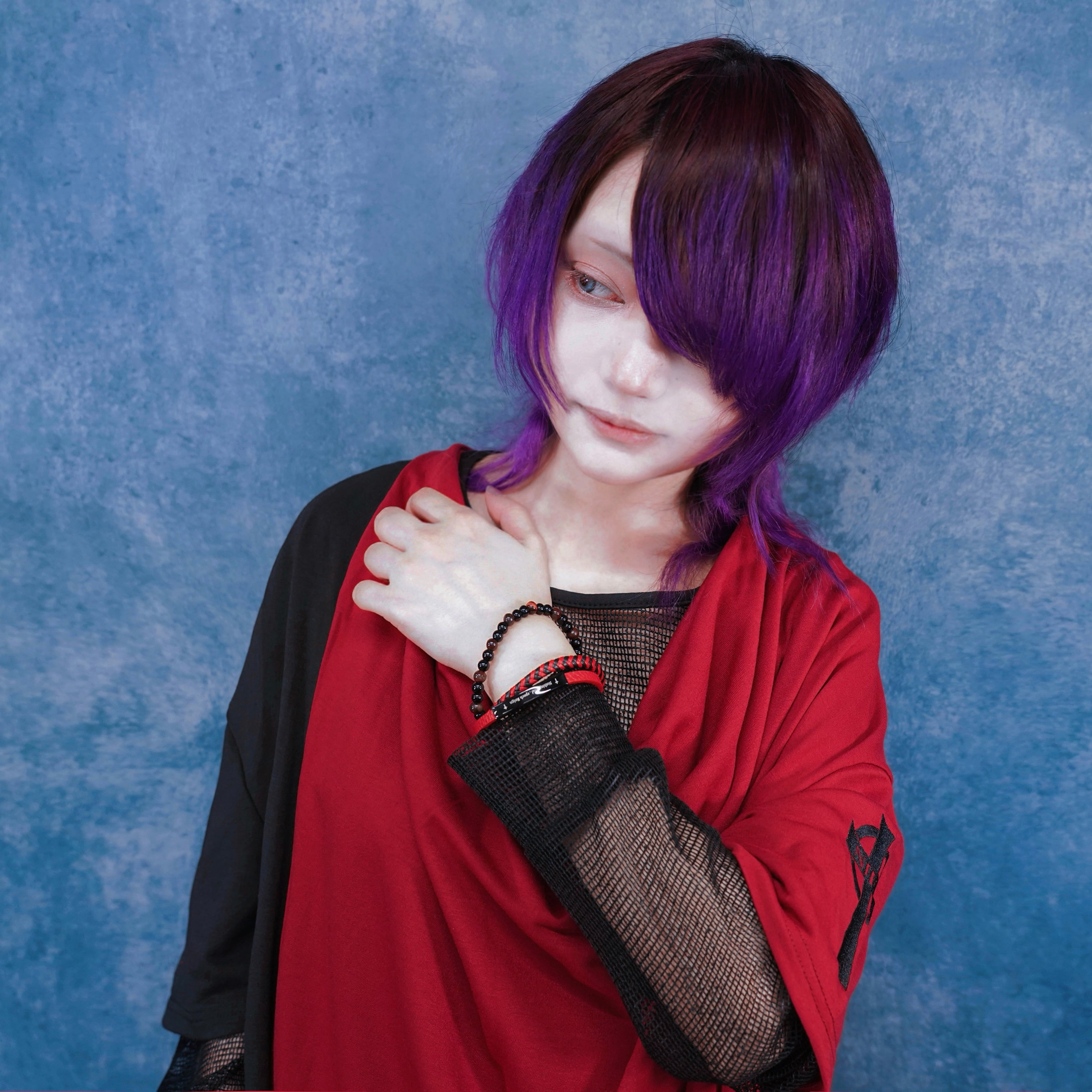 先着55点限定55%OFF》RED COLOR PU LEATHER LAYERED BRACELET | NIER