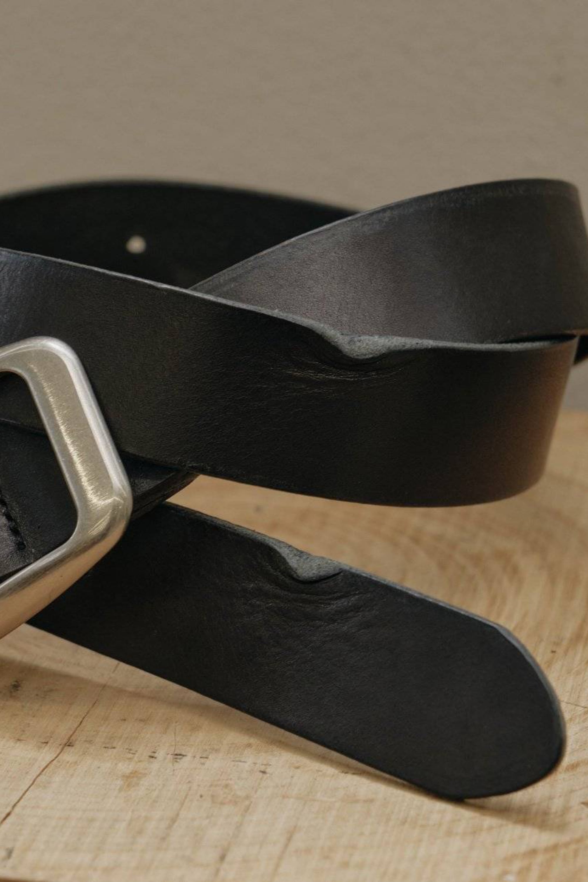 TODAYFUL Vintage Leather Belt ヴィンテージレザーベルト Black