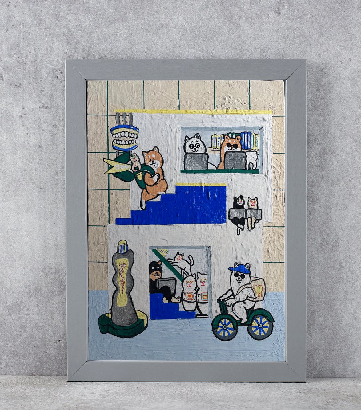 【原画:4号】柴犬が歯を磨きたくなるために(Make brushing fun)