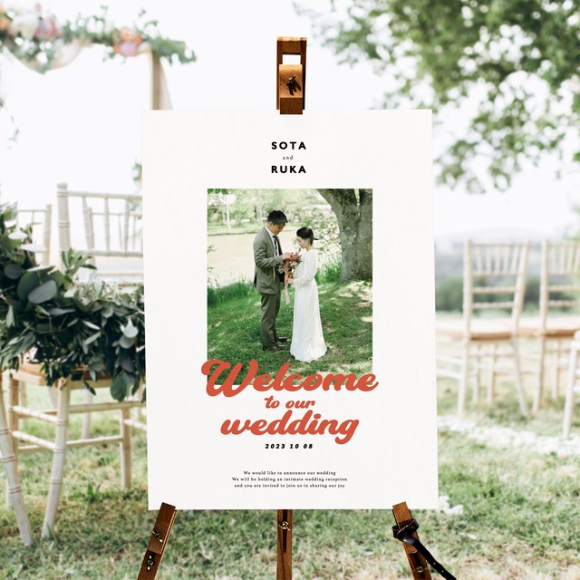 ウェルカムボード｜retro｜結婚式　#2