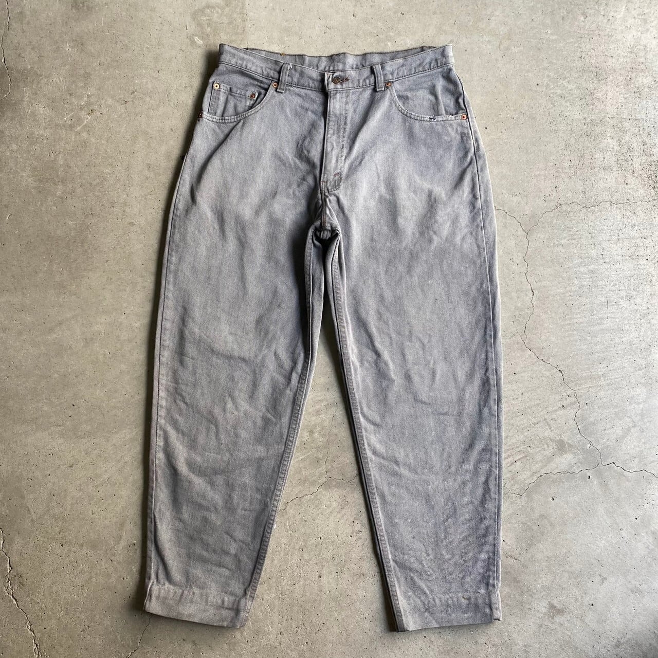 57.アメリカ製古着リーバイス521バギーテーパードデニムパンツ ...