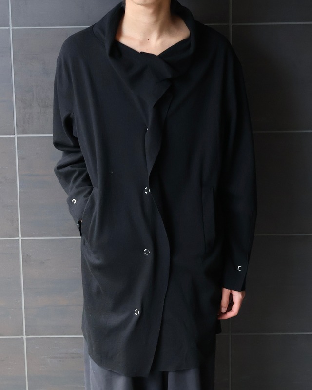 【y's】Detailed design snap mid-length long sleeves