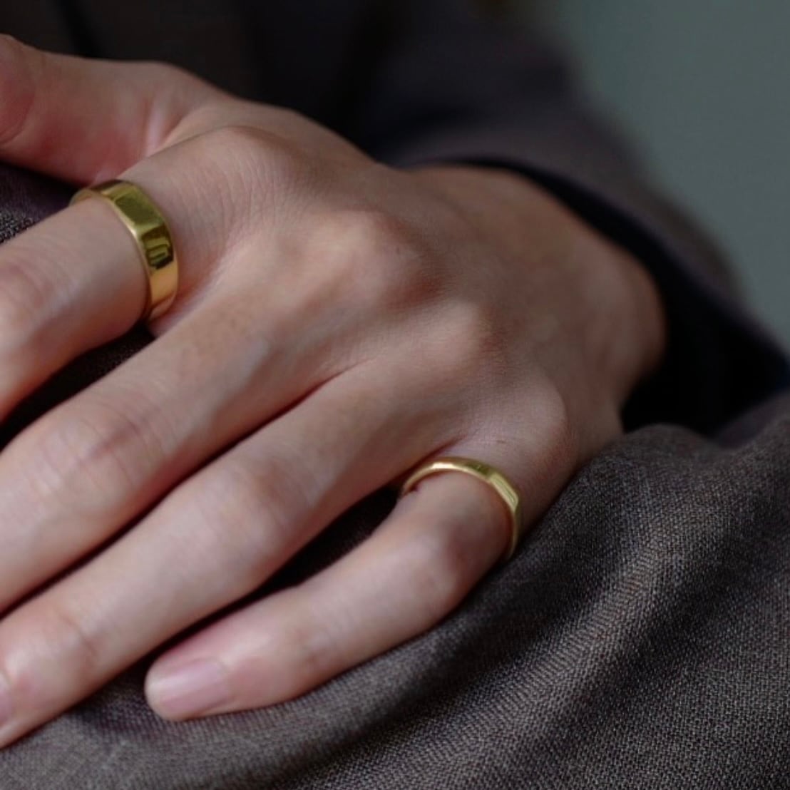 Signet Ring Ⅱ・Light／K18 | SHIMADANTIQUES