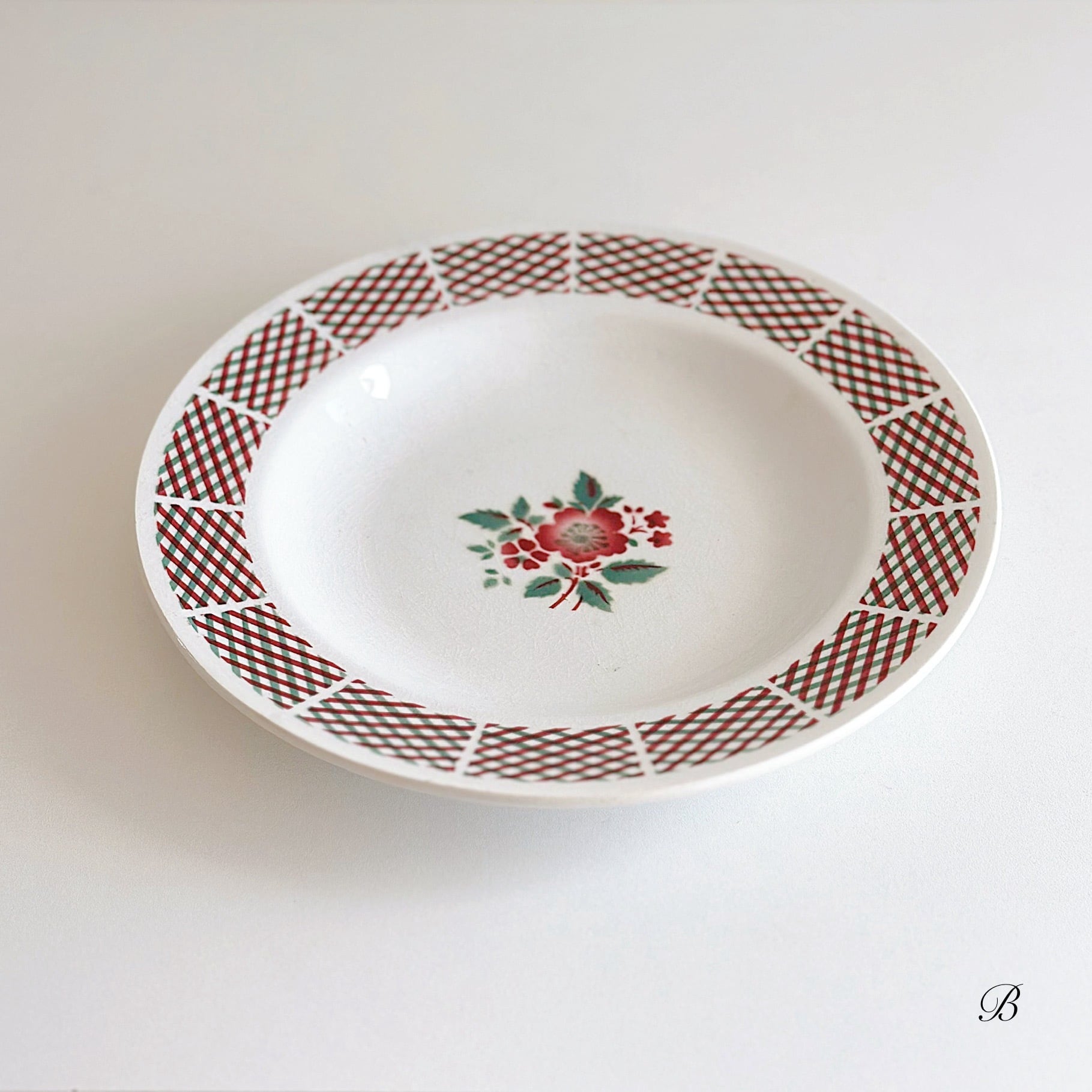 St-Amand サンタマン スーププレート ローズ B（フランス） | ぽわにえ