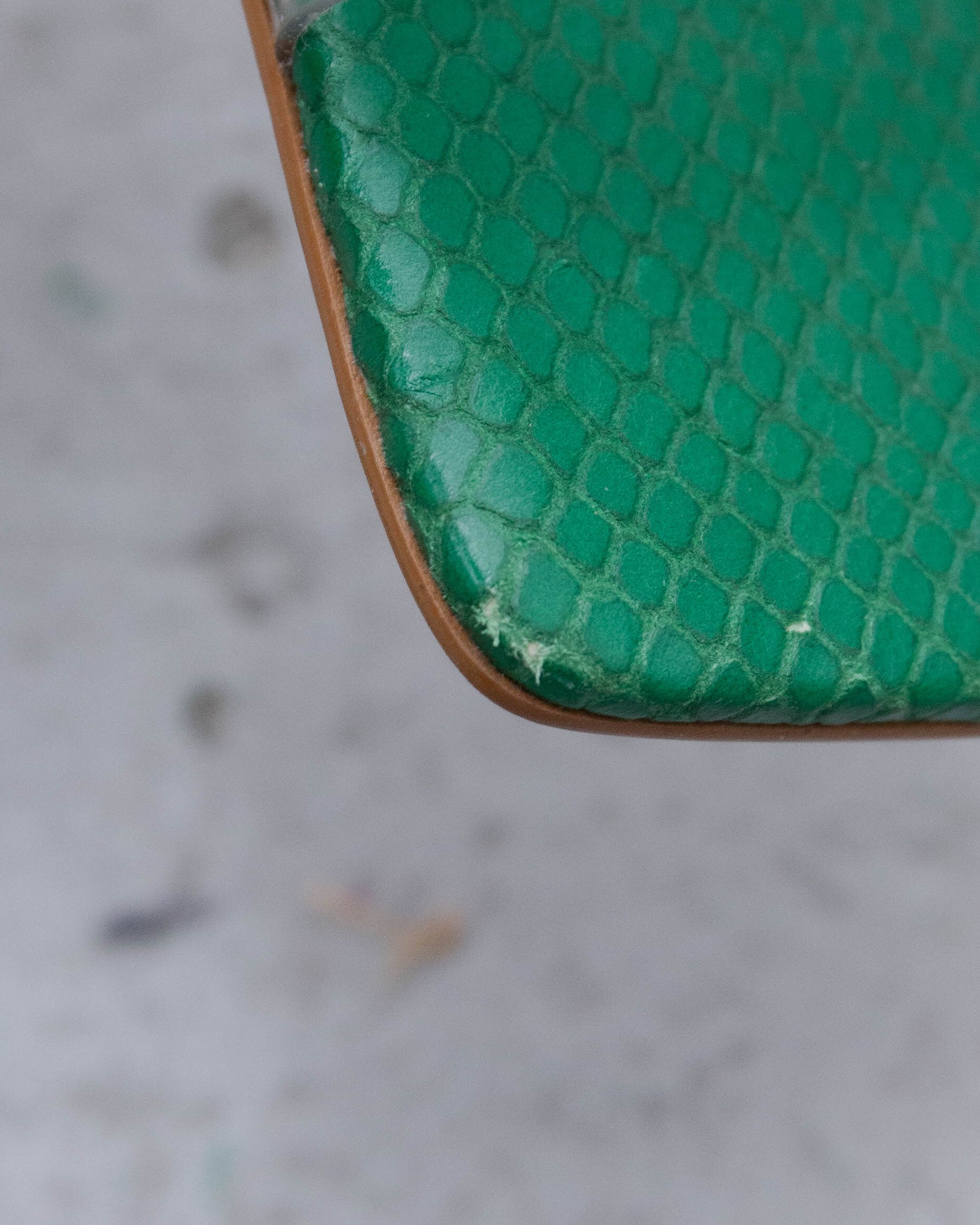 python embossed clear strap sandals | LUIK FINN