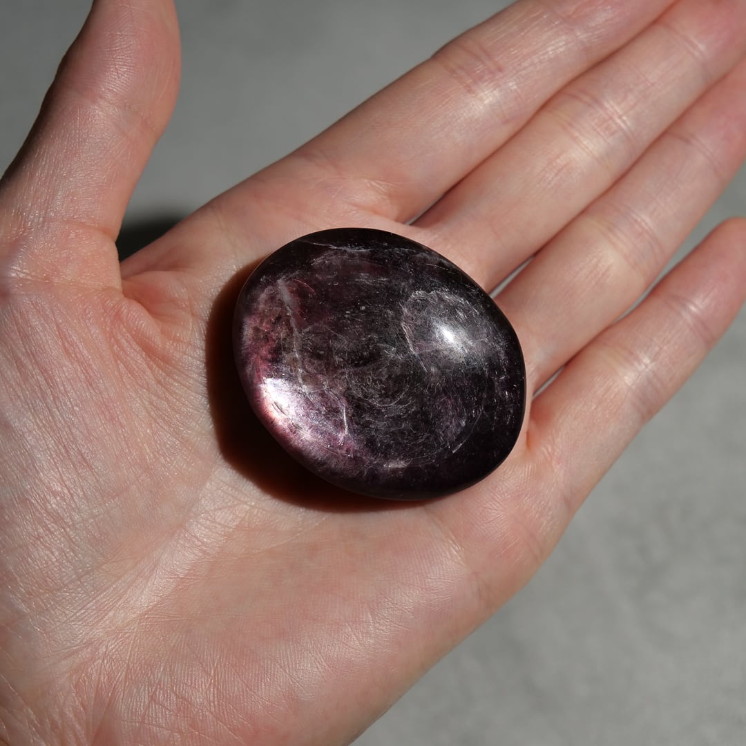 パープルマイカ レピドライト / パーム 握り石 | ariife.公式