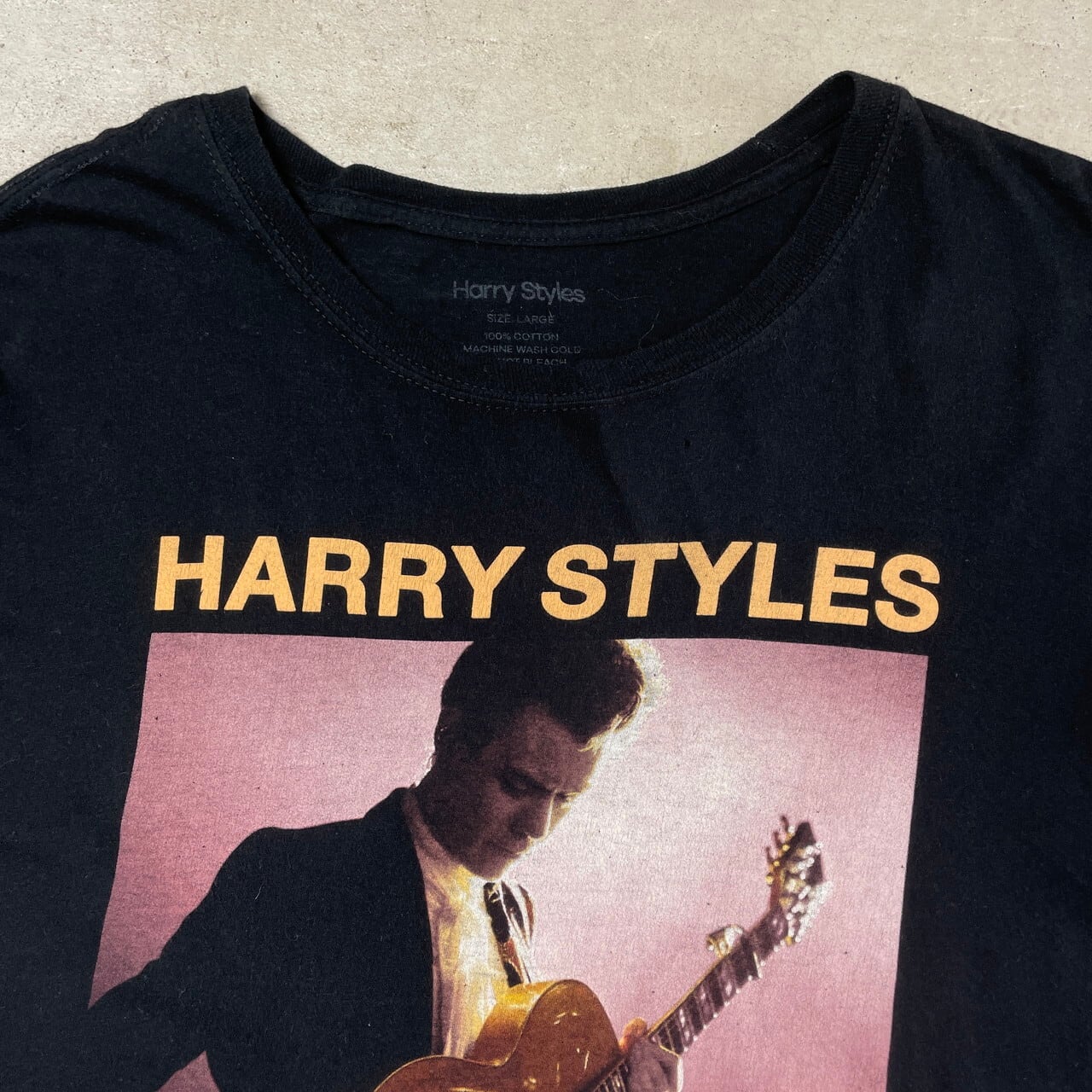 harry styles ハリー・スタイルズ ツアー2018 アーティスト バンドTシャツ メンズL 古着 ブラック 黒  バンT【Tシャツ】【FSS2308-50b】 | cave 古着屋【公式】古着通販サイト