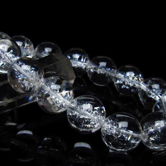 アイリスクォーツ 水晶 ブレスレット 16mm 一点物 111-35507