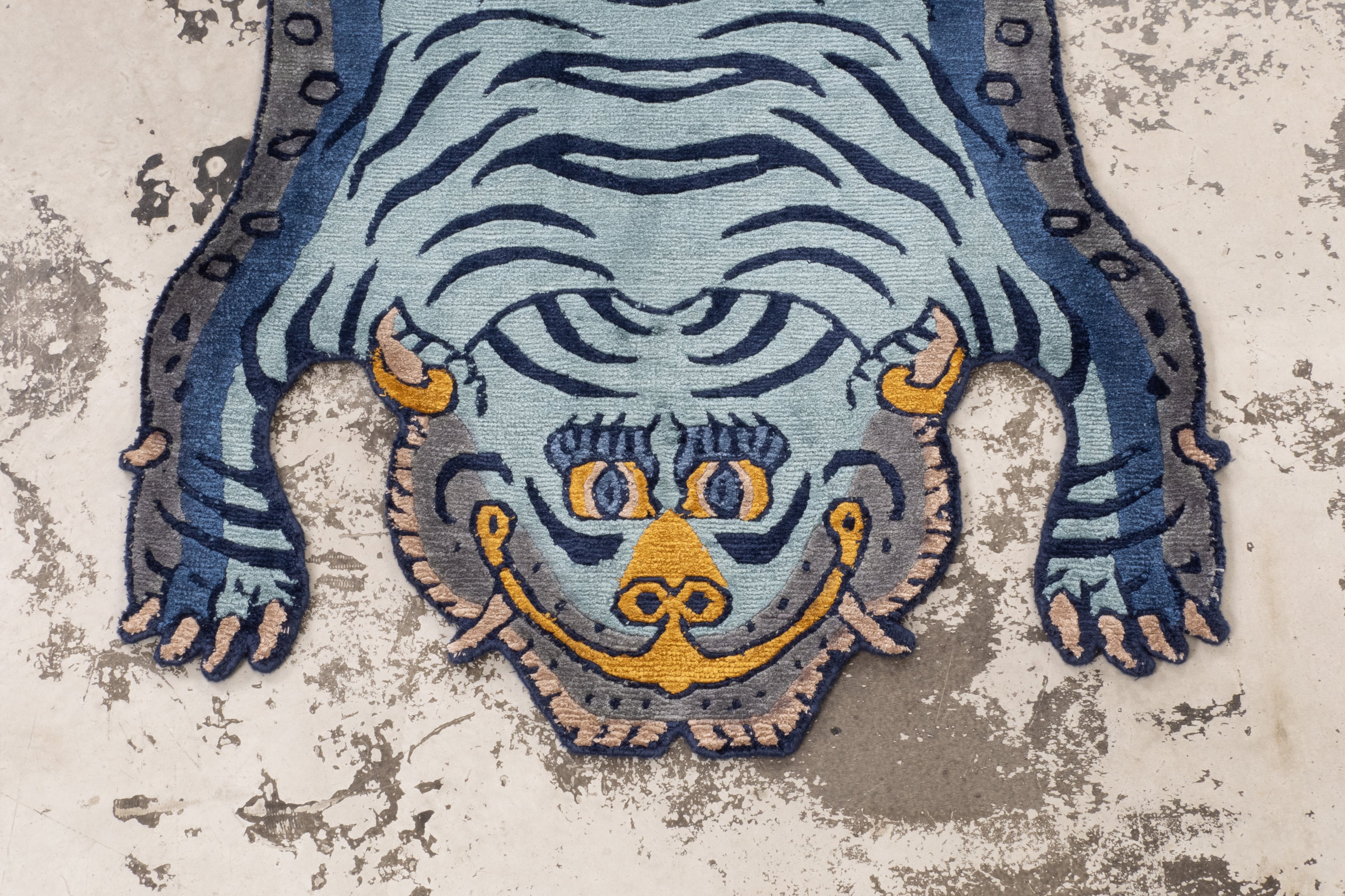 Tibetan Tiger Rug 《Sサイズ•シルク233》チベタンタイガーラグ