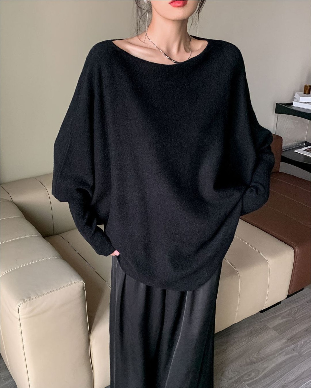 ドルマンスリーブオーバーサイズニット A0759 - 5