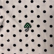 FRAPBOIS フラボア half ドット柄 きのこ 半袖ポロシャツ 2/ホワイト