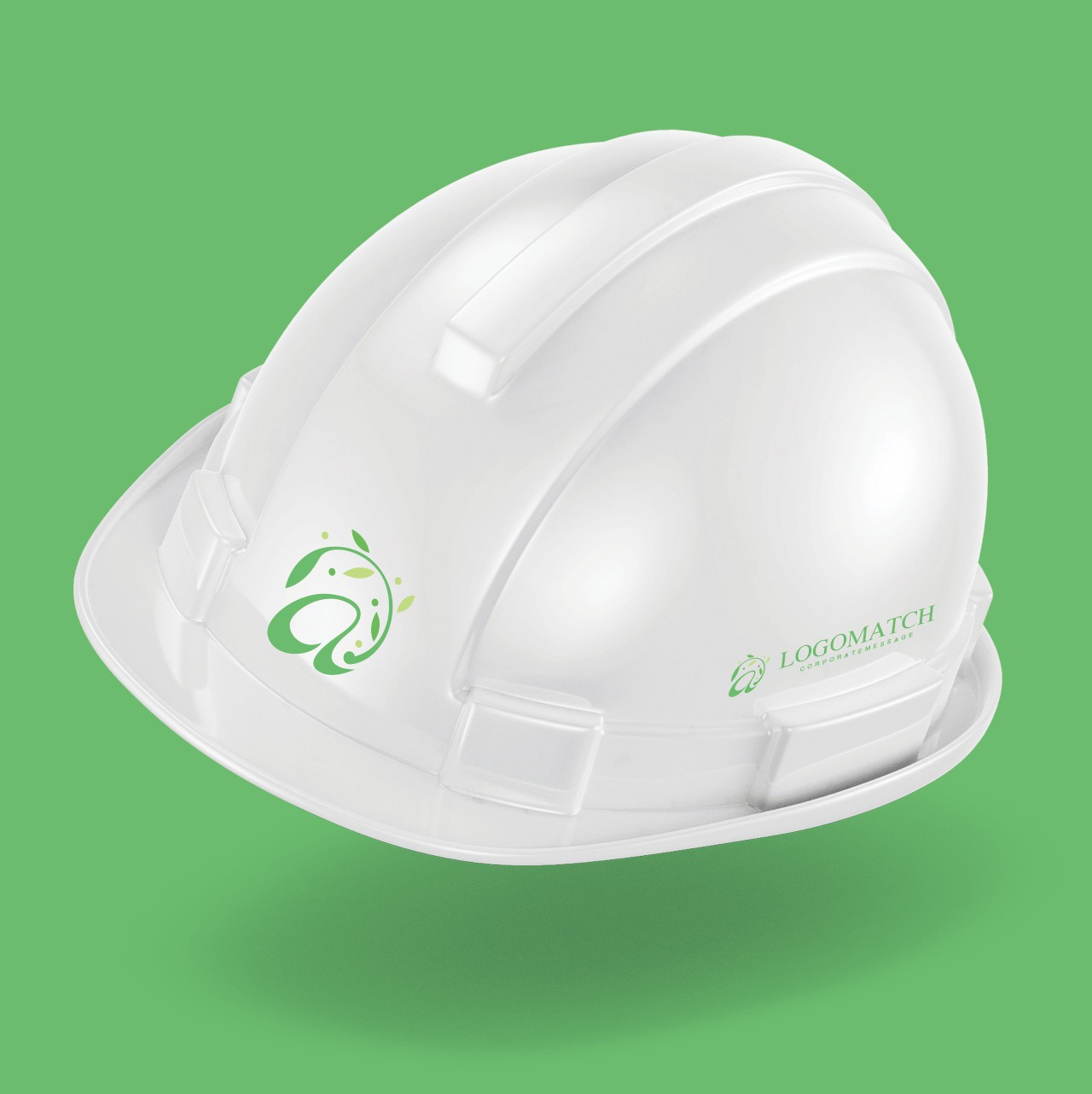 優雅な曲線を描く植物のaのロゴ