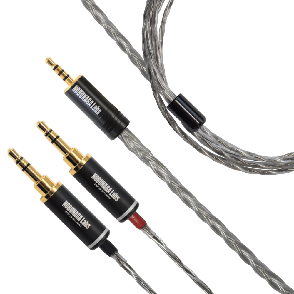 《SALE》【美品中古品】竜頭(りゅうず)NOBUNAGA Labs HYBRID:2.5mm4極バランス対応ヘッドホンケーブル