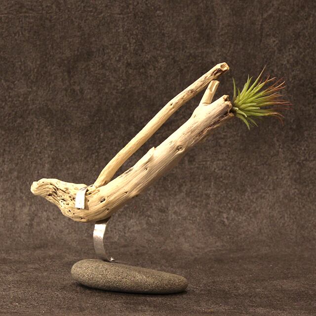 流木とアルミ板のコラボモビール 流木とアルミ板のコラボモビール