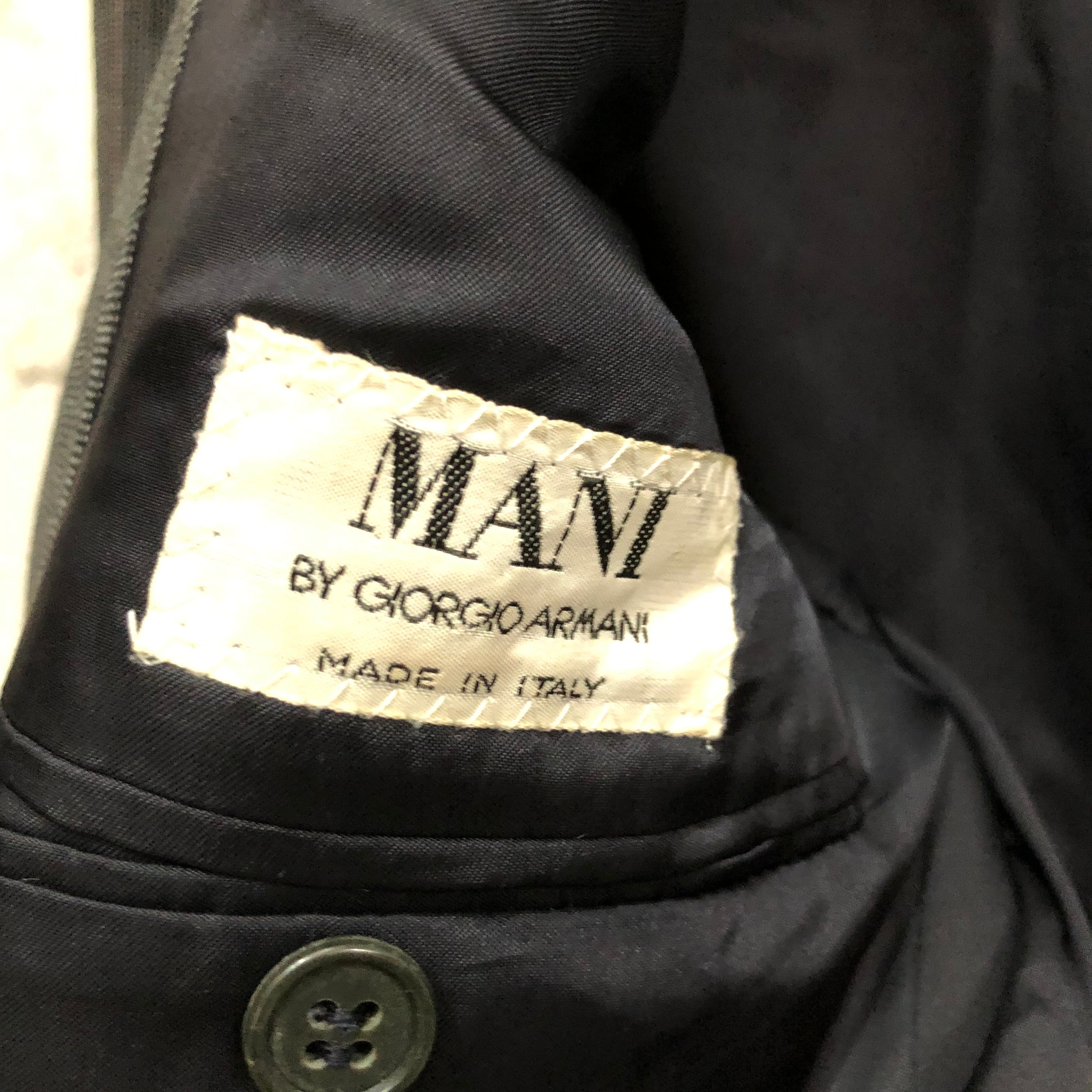 80's MANI by GIORGIO ARMANI / マニ バイ ジョルジオアルマーニ　イタリア製 テーラードジャケット