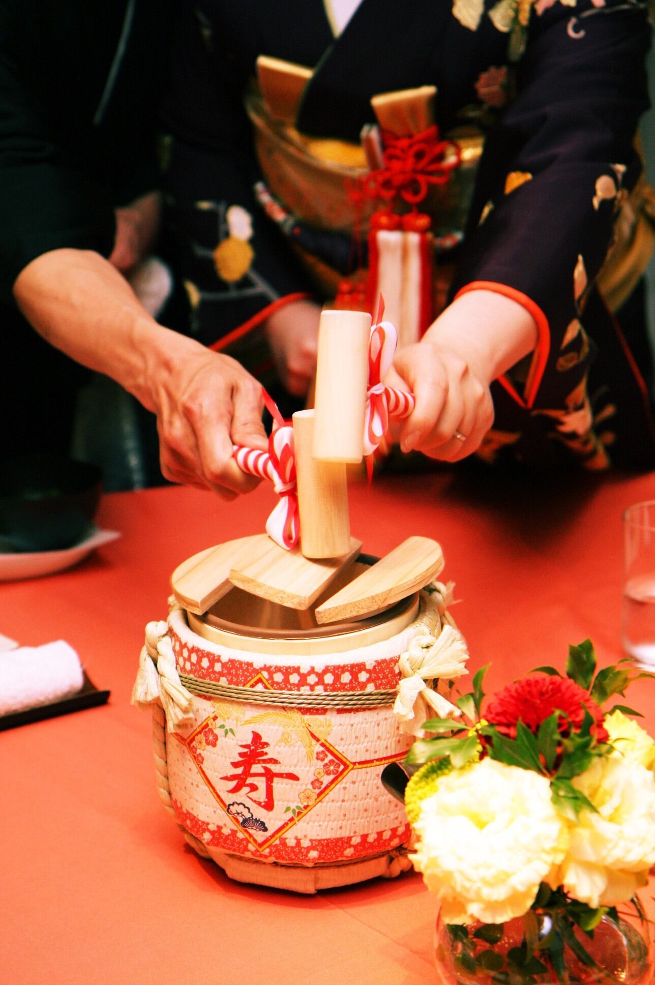 ミニ樽 鏡開き 結婚式やイベントに！⭐︎7/10まで値下げ中！⭐︎ 付き添う