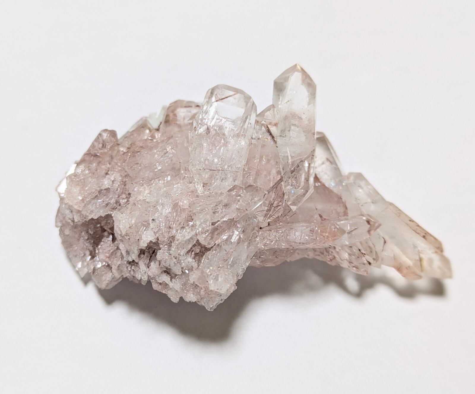 ∞超レアピンクルチルファーデンレムリアンクラスターA(大)レインボー