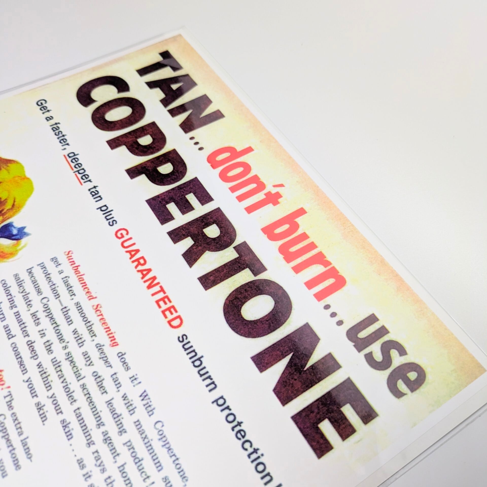 ちょうどいいB4ポスター【 Coppertone ( コパトーン )  】『 コパトーンガール 』〚アメリカン雑貨 アメトイ〛