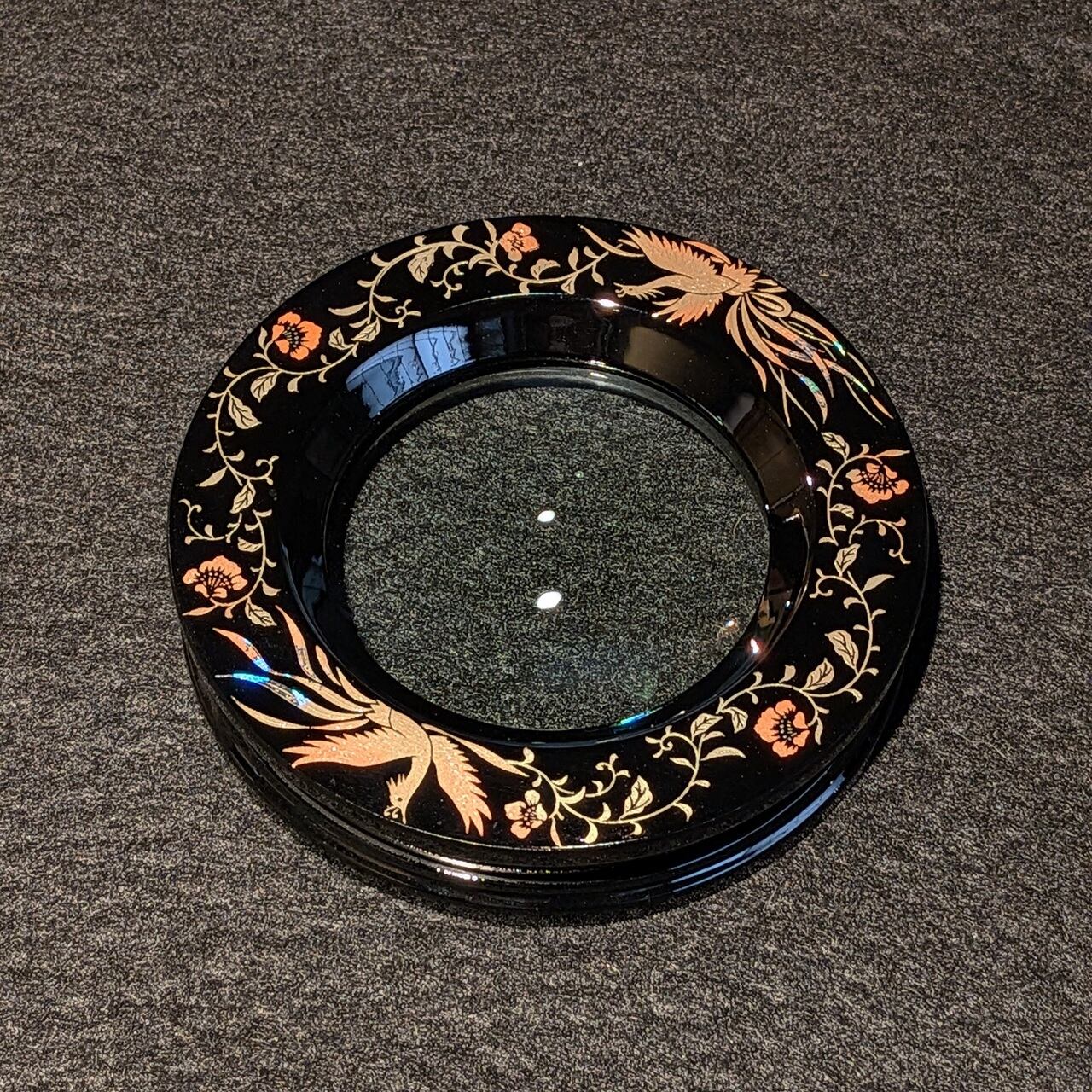 山中塗 コンパクトミラー | 創作漆器 金沢わこう