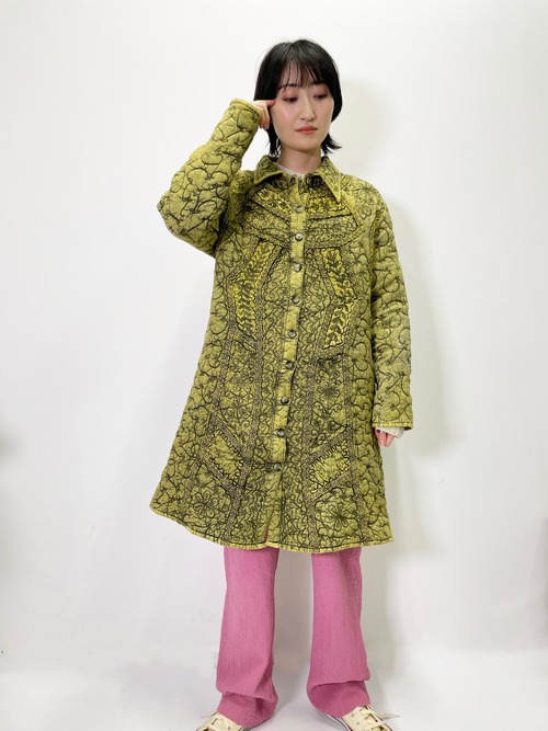 Vintage Embroidered Quilting Coat