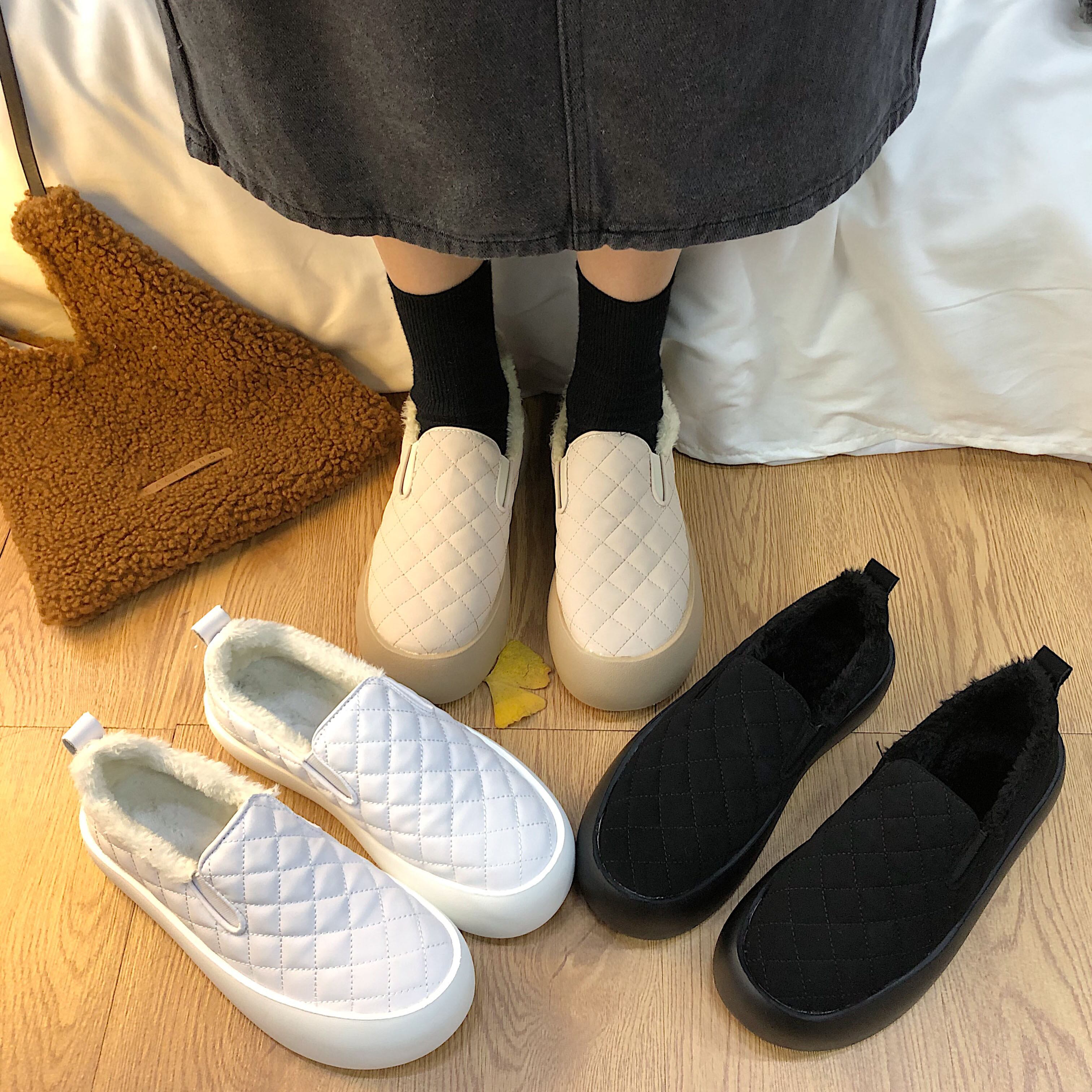 シューズ ボア あったかスニーカー 厚底 カジュアル Vib