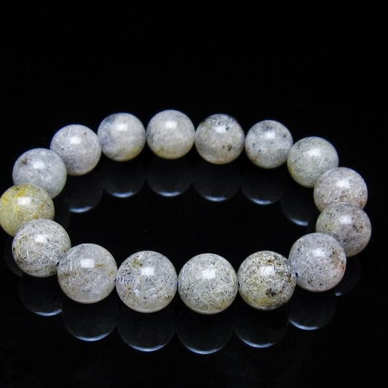 ホワイトガーデンファントムクォーツ ブレスレット 13mm 一点物 メール便可 [M便 1/10] 111-42497