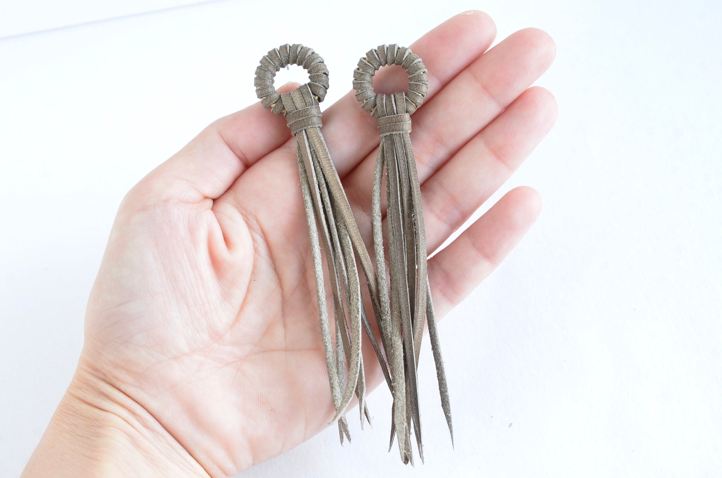 leather pierce/earring 《Sun road》5colors | TO DAY'S BOUTIQUE