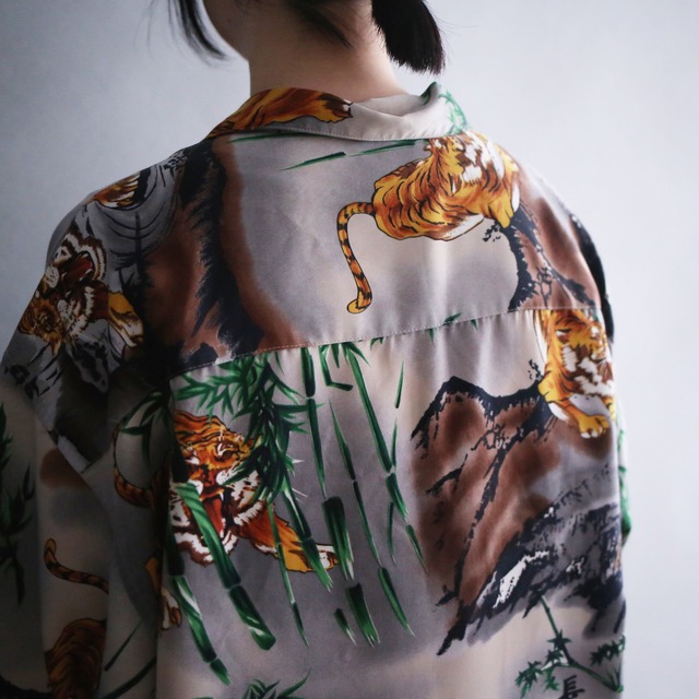 "虎×漢字×竹" 和 motif h/s special shirt