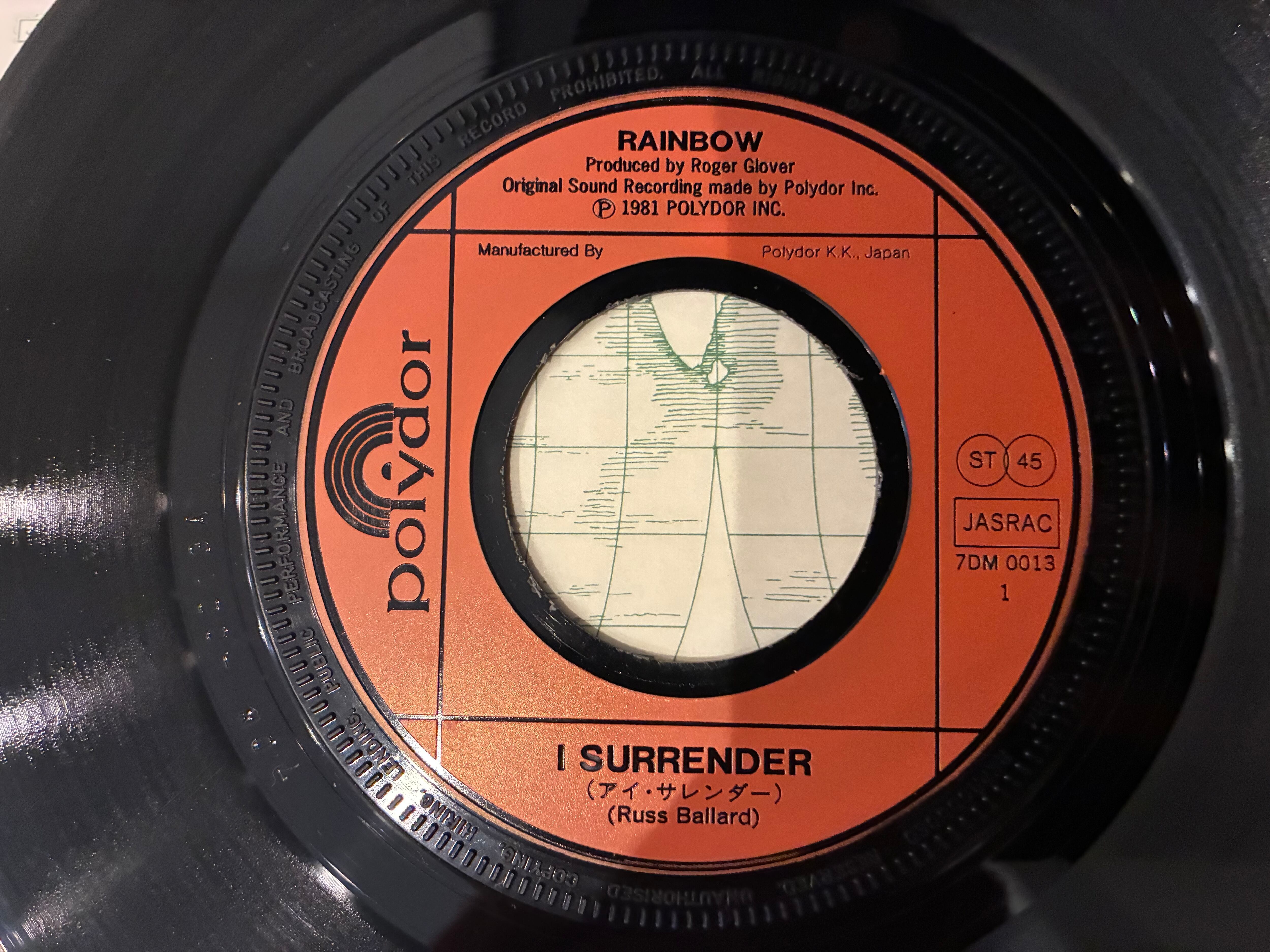 RAINBOW / I SURRENDER | SIXTEEN RECORDS EP