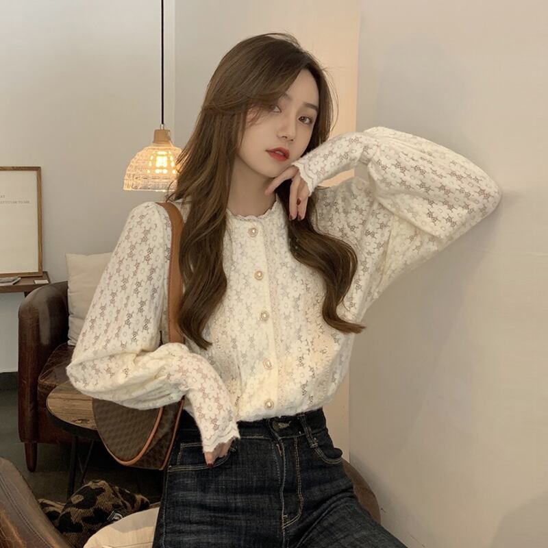 スタイルシャツ トップス スプリングレースレディース 春物 試着室81657099694