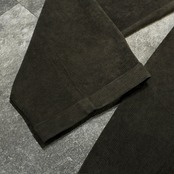 PHAT premium rayon blend velour 2 tuck wide slacks dark brown