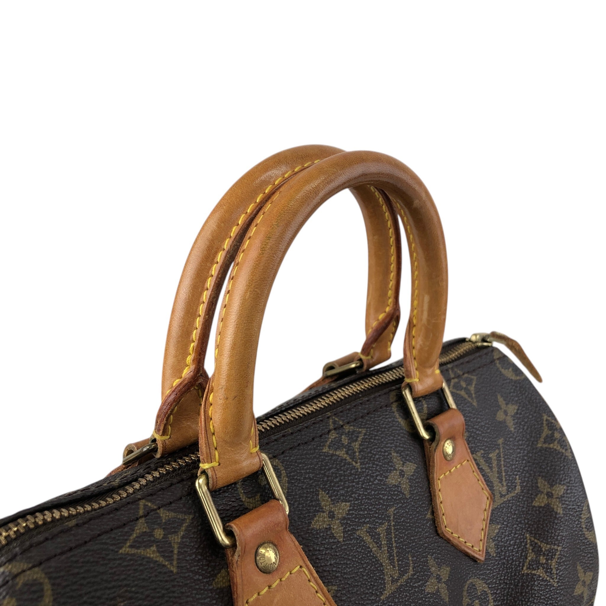 LOUIS VUITTON ルイヴィトン モノグラム ハンドバッグ ブラウン PVC