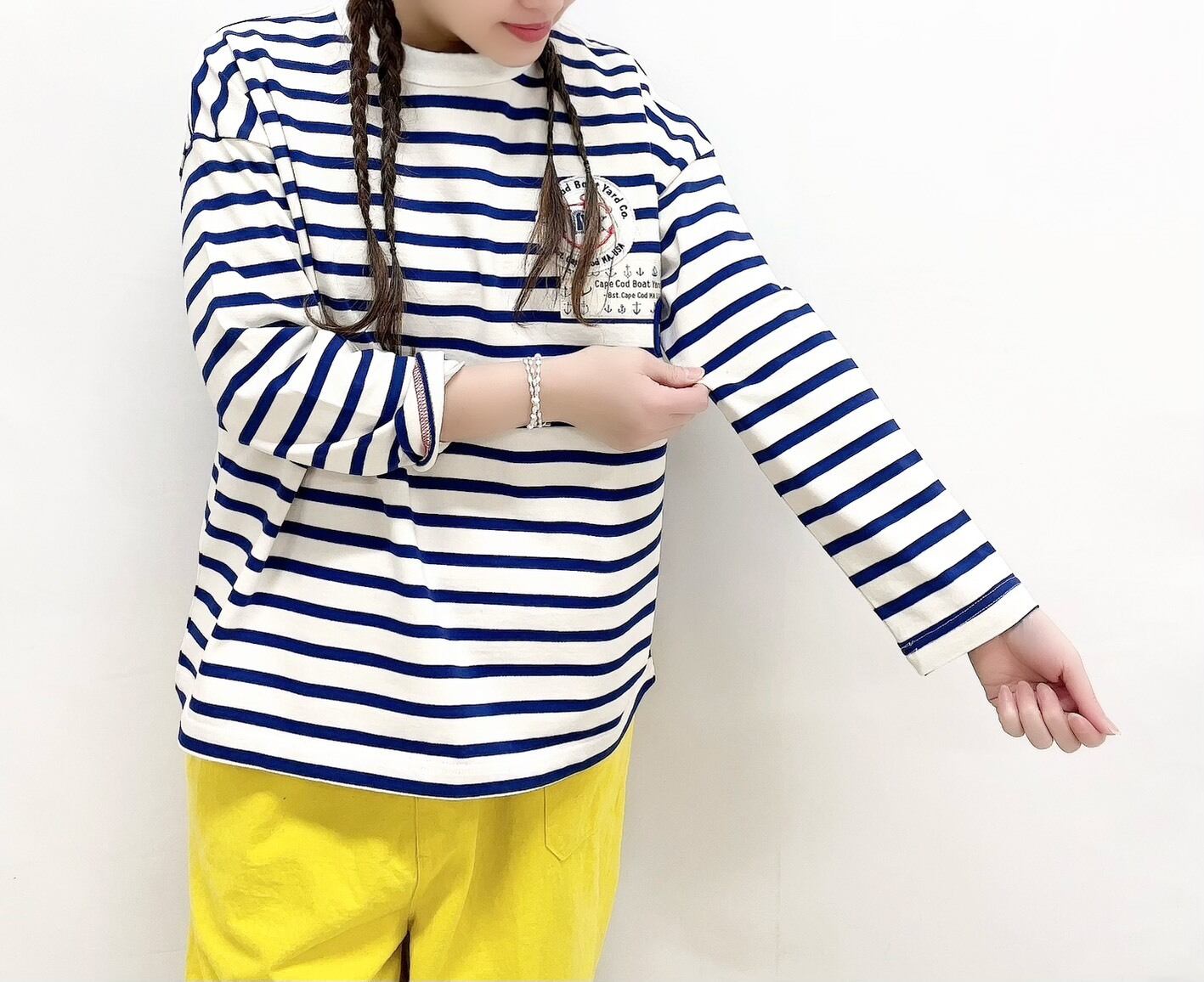 快晴堂】ワッペンペタペタ長袖Tシャツ / 61C-53 | syozikiya online shop